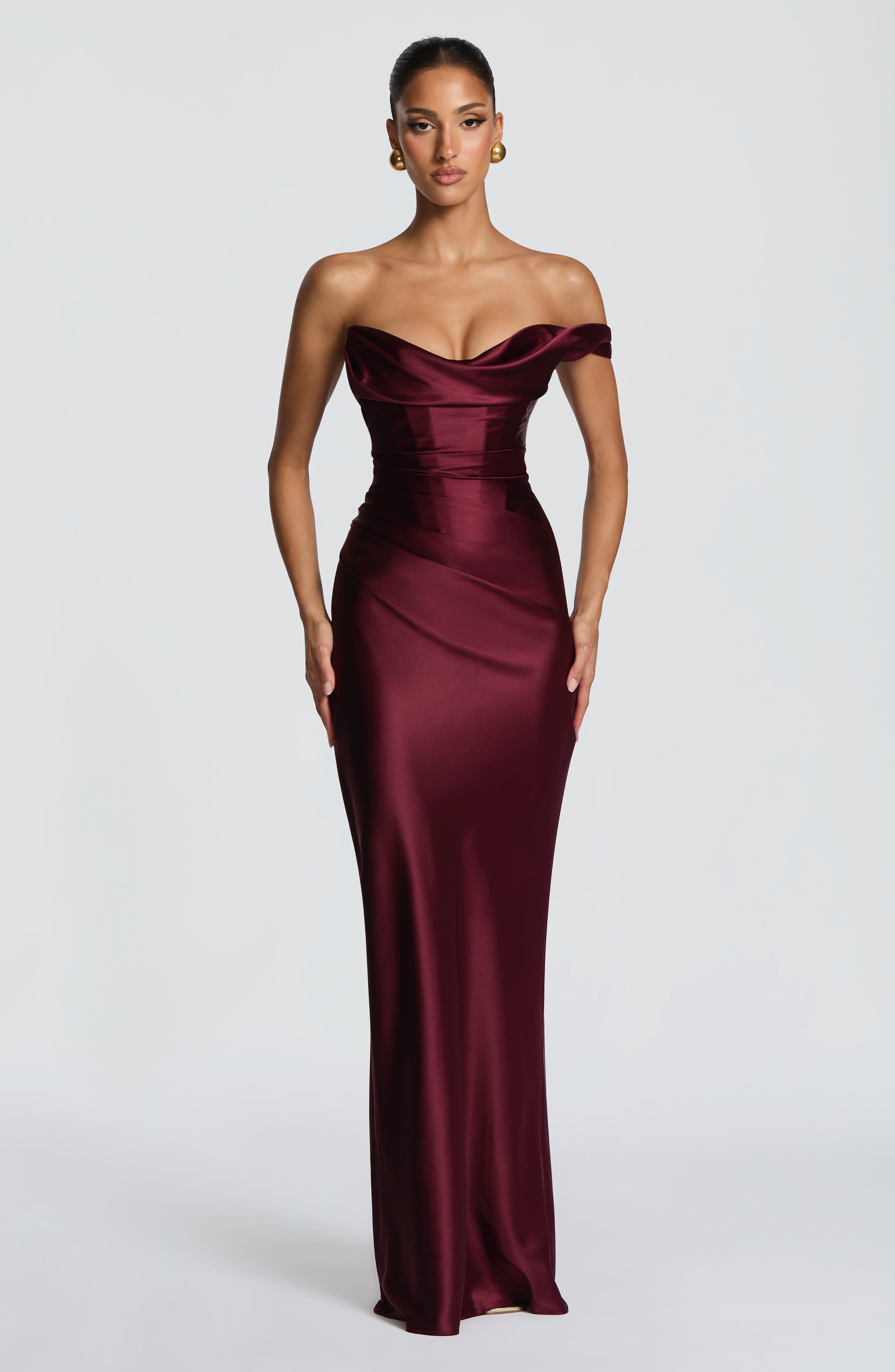 Thalassa Maxi Dress - Cherry Lacquer