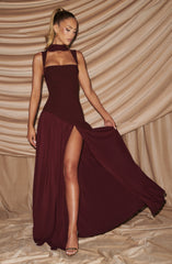 Tullulah Maxi Dress - Cherry Lacquer