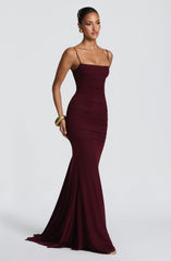 Zaria Gown - Cherry Lacquer